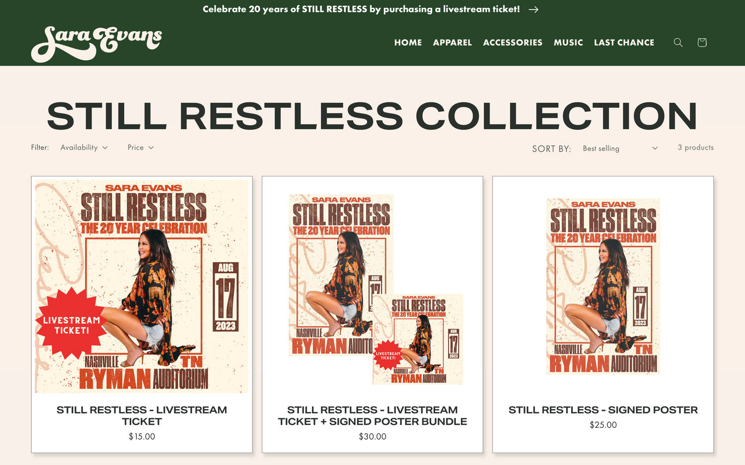 Celebrating Two Decades of 'Restless': Sara Evans Pays Tribute to Fans with Virtual Concert