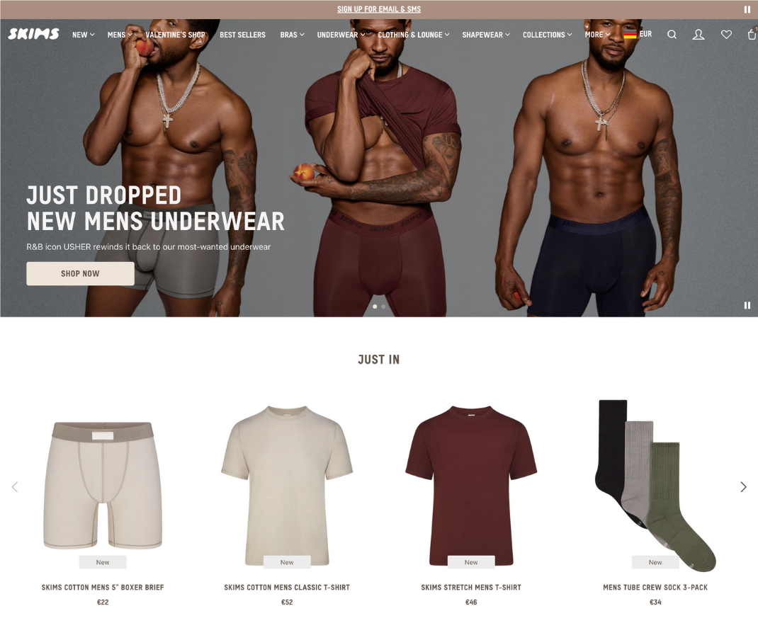 Usher Teams Up With Skims for Steamy Album Promo